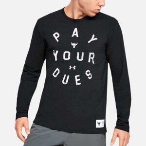 Under Armour Project Rock Pay Your Dues T-Shirt Size Medium NWT